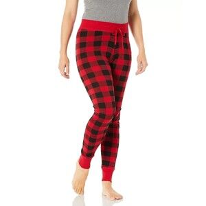 Little Blue House by Hatley Womens Pajama Leggings, Red Buffalo Plaid, Small NEW